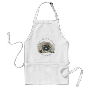 Pekingese Wisdom - If Dogs Could Talk Standard Apron