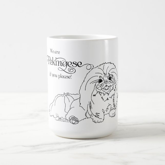 Pekingese Wit and Wisdom Coffee Mug (Center)