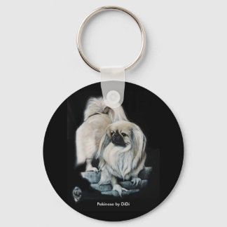 Pekingnese, Pekinese by DiDi Key Ring