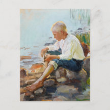 Pekka Halonen, Boy on the shore CC0741 Finland