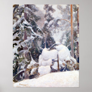 Pekka Halonen Winter landscape Poster
