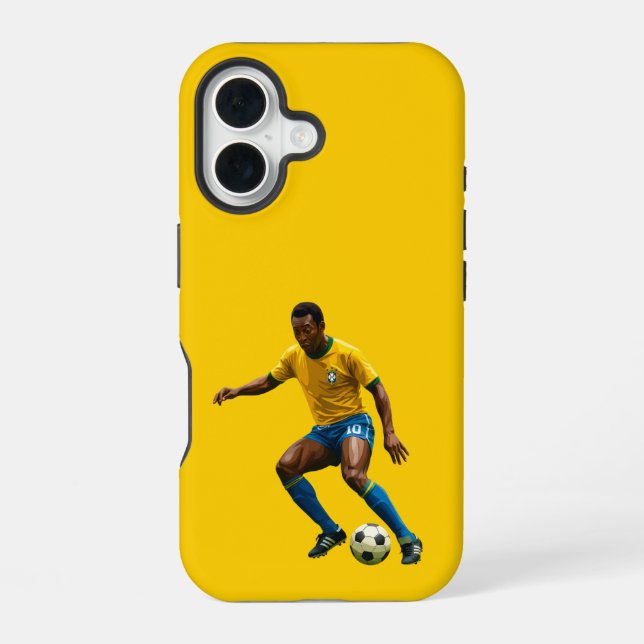 Pele - Brazil iPhone 16 Case (Back)