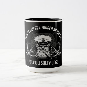 PELELIU SKILLED SAILORS / SALTY DOGS Two-Tone COFFEE MUG