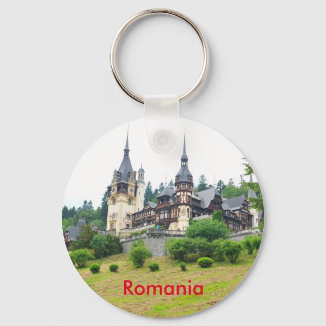 Peles Castle in Sinaia, Romania Key Ring (Front)