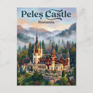 Peleș Castle Romania Postcard