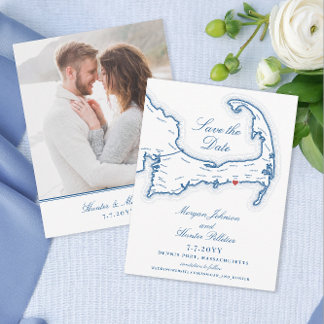 Pelham House Dennis Port Cape Cod Blue Wedding Save The Date