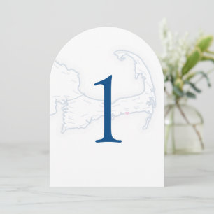 Pelham House Resort Wedding Table Number 