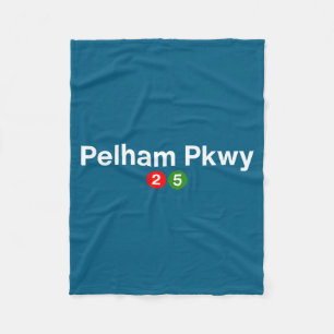Pelham parkway new york subway station stop bronx fleece blanket