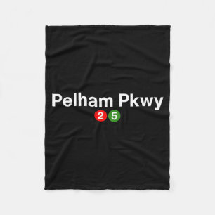 Pelham parkway new york subway station stop bronx fleece blanket