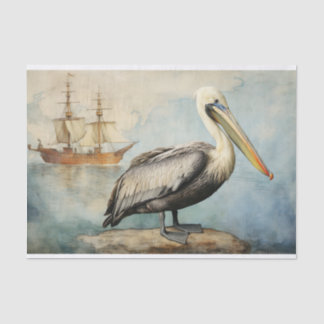 Pelican 4 Decoupage Paper