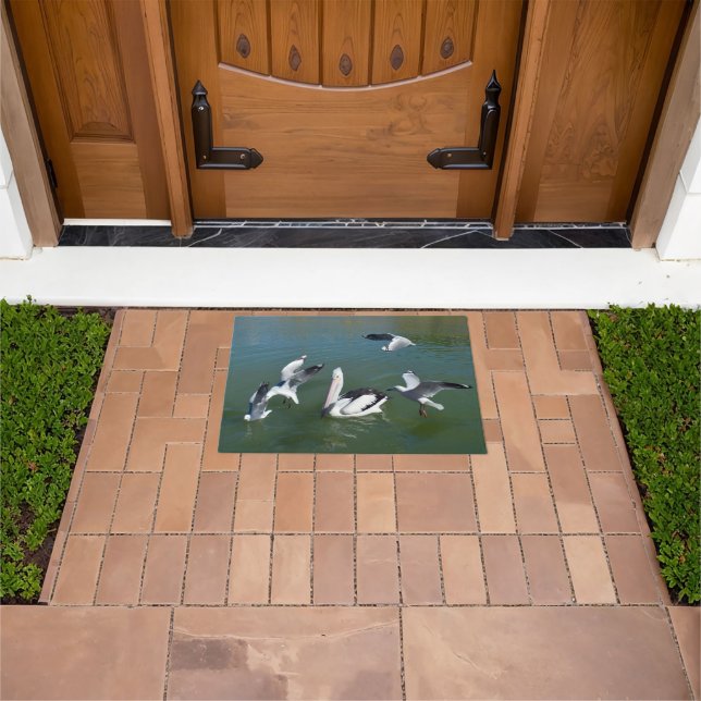 Pelican And The  Gate Crashers,  Doormat (Outdoor)