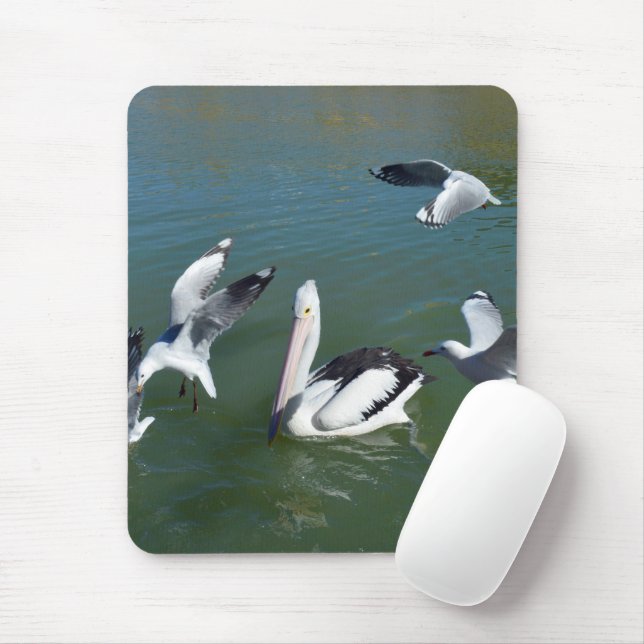 Pelican And The  Gate Crashers,  Mouse Pad (With Mouse)