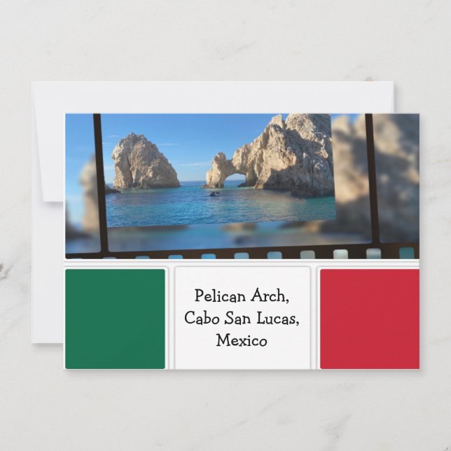 Pelican Arch, Cabo San Lucas  Invitation (Front)