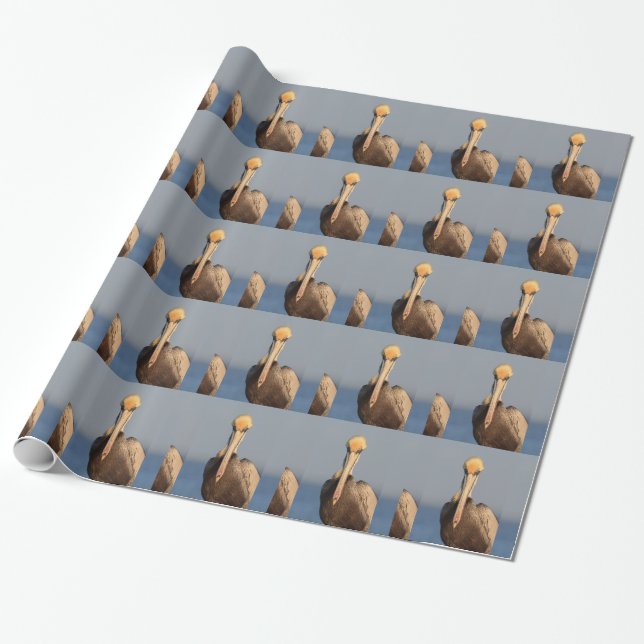 Pelican Attitude Wrapping Paper (Unrolled)