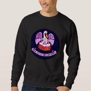 Pelican Bayou State Bird Native Louisiana Flag Sweatshirt