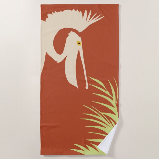 Pelican Beach Towel (Front)
