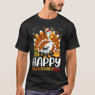 Pelican Bird Halloween Christmas Happy Hallothank T-Shirt