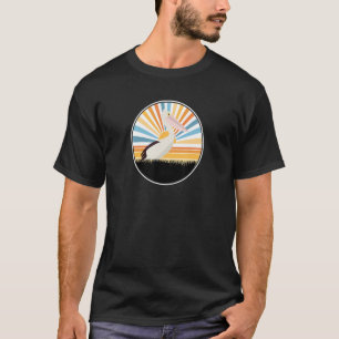 Pelican Bird Sunset Retro Animal Wildlife Mammal T-Shirt