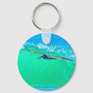 Pelican Birds Wildlife Animals Key Ring