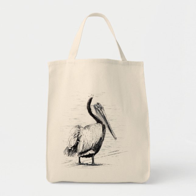 Pelican Birds Wildlife Animals Tote Bag (Front)