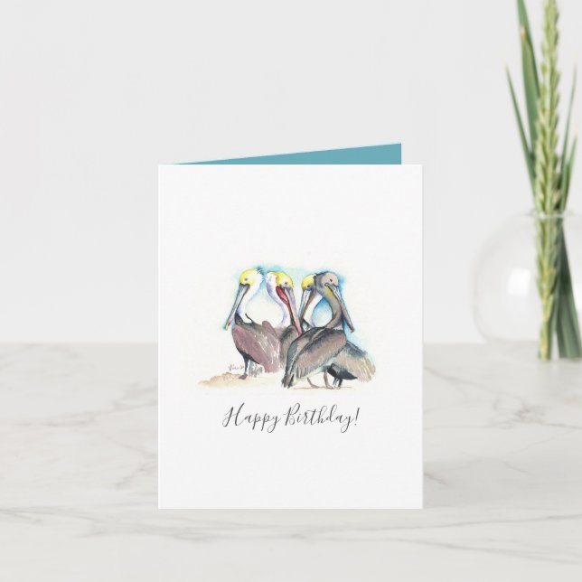 Pelican Birthday Card (Front)