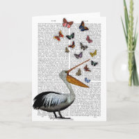 Pelican & Butterflies