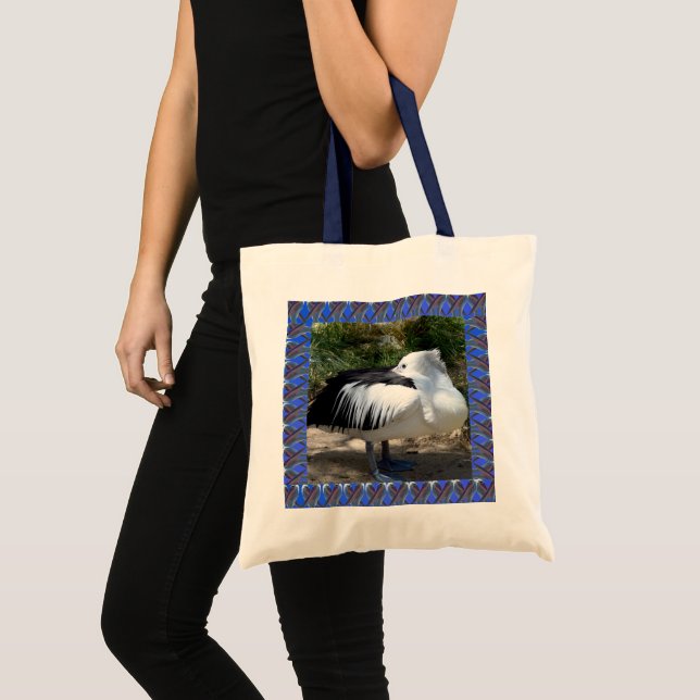 Pelican Cat Napping Standing Up, Tote Bag (Front (Product))