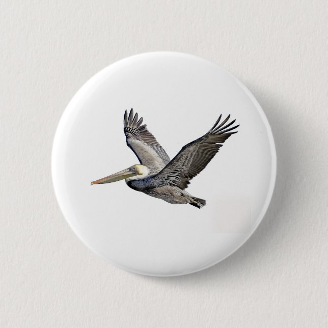 Pelican Clear 6 Cm Round Badge (Front)