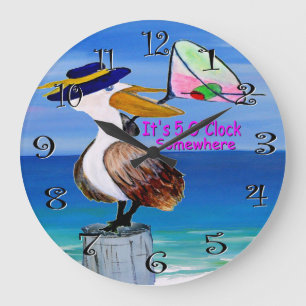 pelican cocktail clock