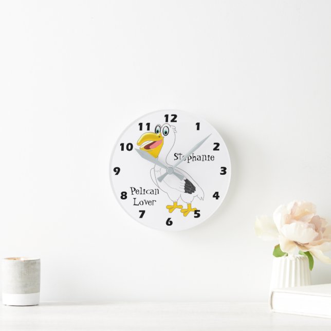 Pelican Design Round Clock (Home)