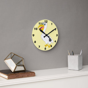 Pelican Design Round Clock