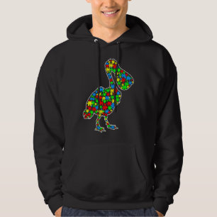 Pelican Funny Puzzle Animals Autism Awareness Hoodie