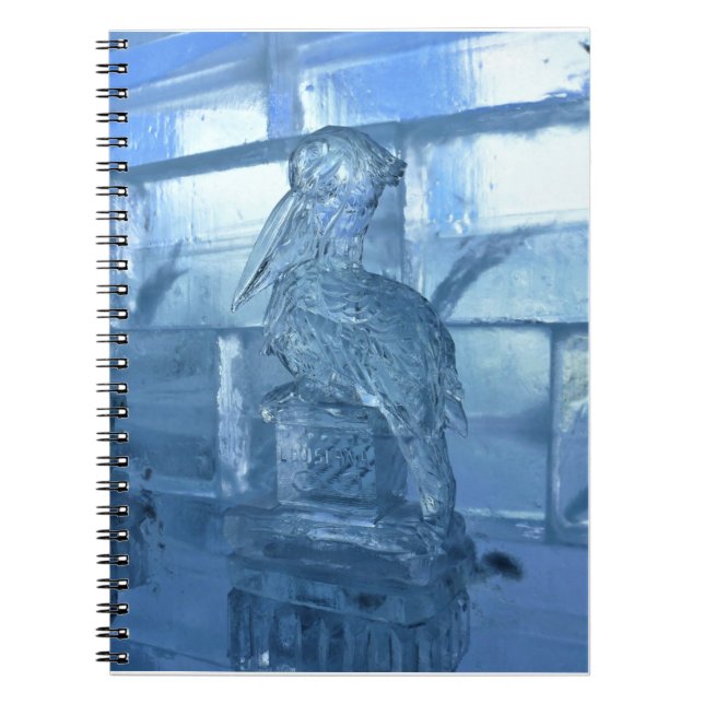 Pelican Ice Sculpture, Quebec, Canada Notebook (Front)