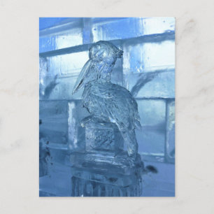 Pelican Ice Sculpture, Quebec, Canada Postcard