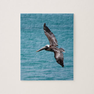 Pelican in flight jigsaw puzzle