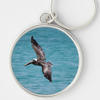 Pelican in flight key ring
