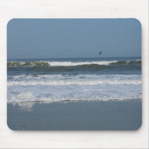 Pelican in the surf mouse pad