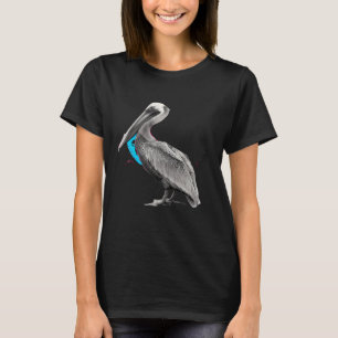 Pelican Lover Artwork Seabird Animal Motif Pelican T-Shirt