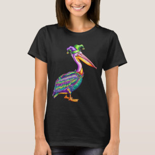 Pelican Mardi Gras Carnival Animal Lover Mens Wome T-Shirt