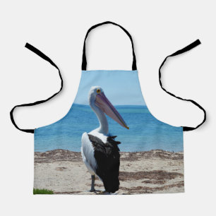 Pelican On Beach Rock, Kids Full Print Apron