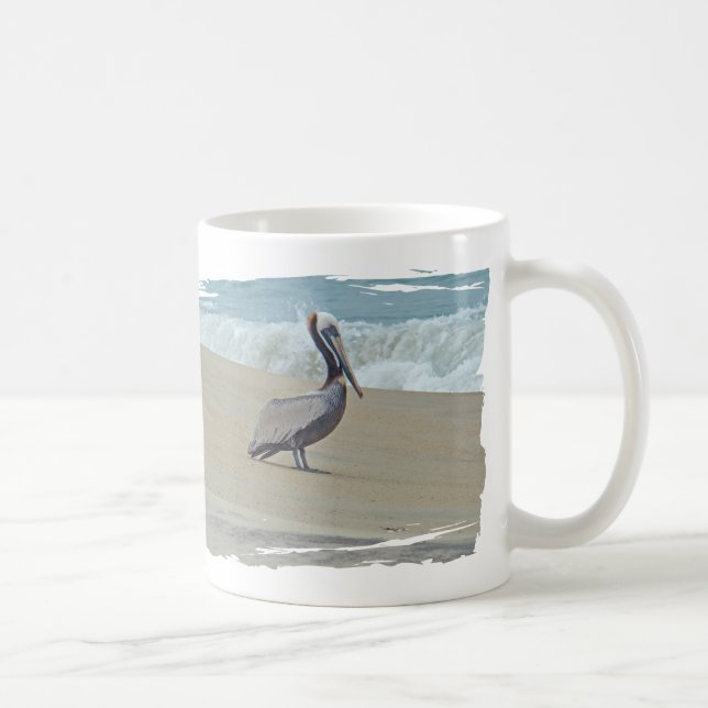 Pelican on Outer Banks OBX NC Coffee Mug (Right)