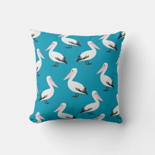 Pelican pattern cushion