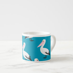 Pelican pattern espresso cup