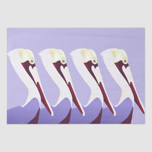 Pelican Pelicans Decoupage Tissue Paper (Front)