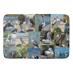 Pelican Photo Collage, Bath Mat