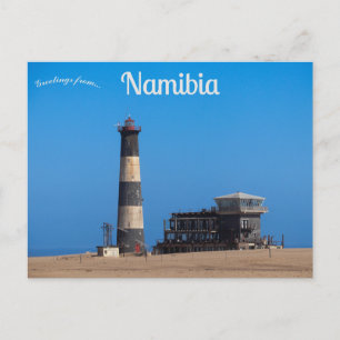Pelican Point Lighthouse Walvis Bay Namibia Postcard