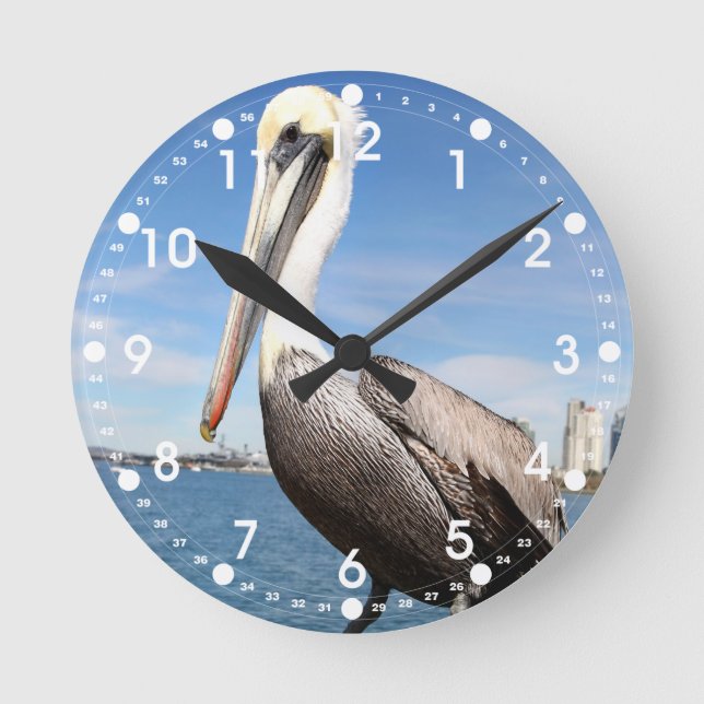 Pelican Round Clock (Front)