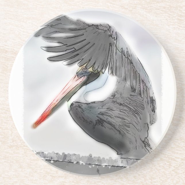 Pelican Salute Coaster (Front)