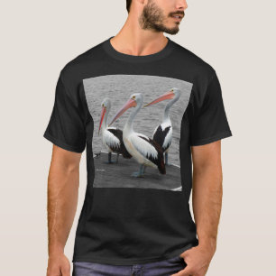 Pelican Sea Bird Minimalist Color Pop Photography T-Shirt