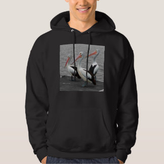 Pelican Sea Bird Minimalist Colour Pop Photography Hoodie